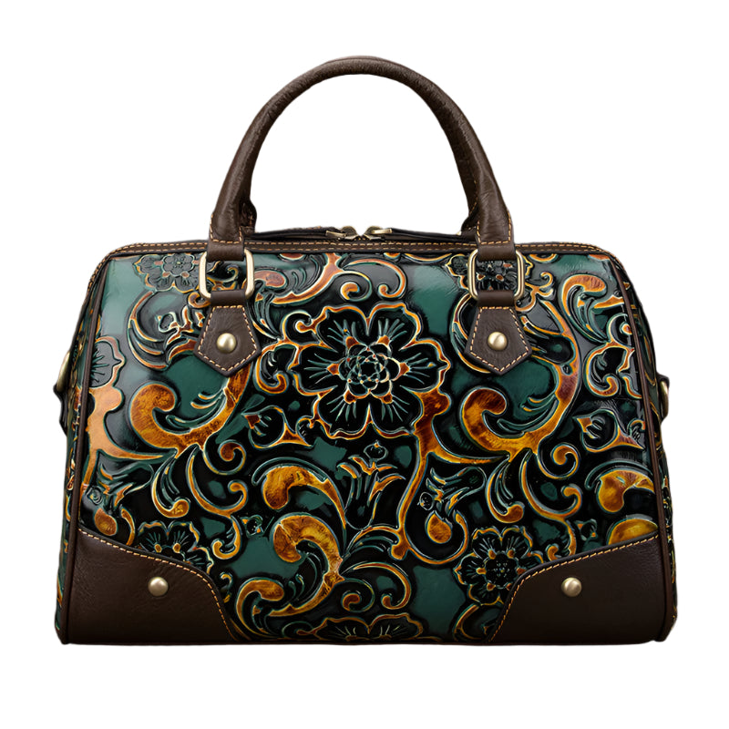 Elegant Multi-Color Leather Handbag – Classic Style for Modern Living