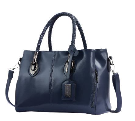 Vintage Oil Wax Leather Luxury Handbag for Women – Elegant Retro Shoulder Bag