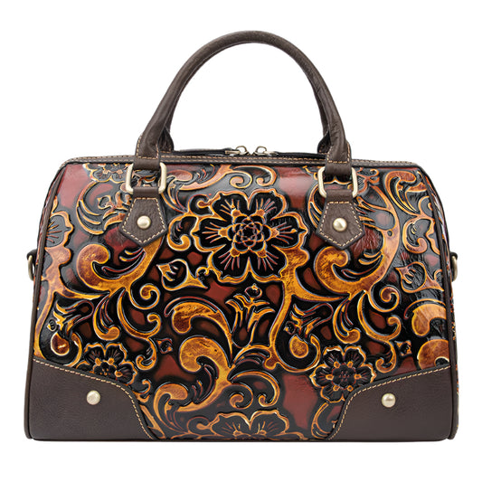 Elegant Multi-Color Leather Handbag – Classic Style for Modern Living